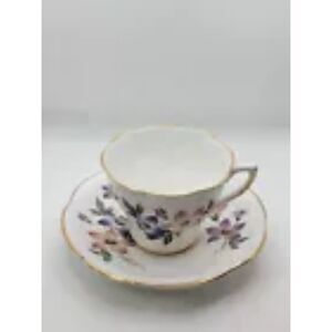 Vintage Royal Dover Teacup & Saucer - Exquisite Floral Design!